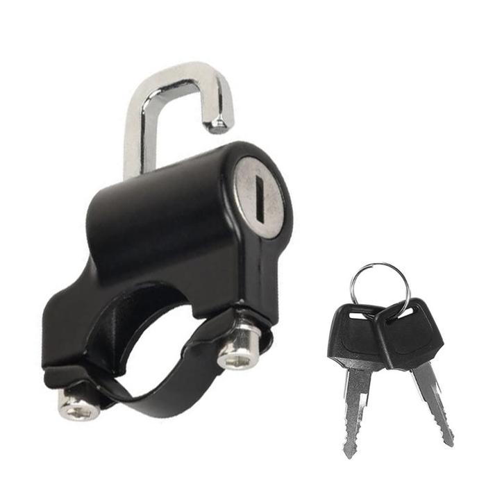 Gambar Hitam Anti-Theft Kunci Kunci Pengaman Helm Untuk Stang Motor - Hitam dari Million-K undefined Tokopedia