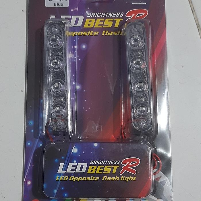 Gambar Lampu strobo kedip blitz 4 mata motor mobil - 4 mata dari RACE GROSIR undefined Tokopedia
