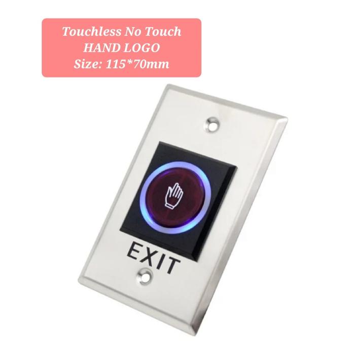 Gambar Touchless Flush Button | No Touch Exit Button Sensor Hand Logo - Panjang dari toko tekno asli undefined Tokopedia
