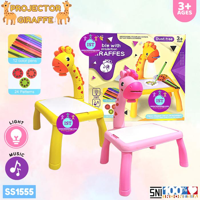Gambar Mainan Anak Meja Gambar Proyektor Jerapah Giraffe Projector Table dari istanatoys.net undefined Tokopedia