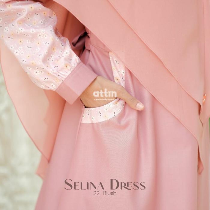 Gambar Gamis/Dress Busui Syari Selina Bahan Toyobo By Attin - blush, XXL dari BLACK WARTEG HIJAB undefined Tokopedia