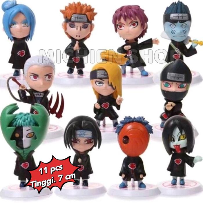 Gambar Figure Naruto set 10 pcs Tatakan Putih - ISI 11 dari MICHIEN-SHOP undefined Tokopedia