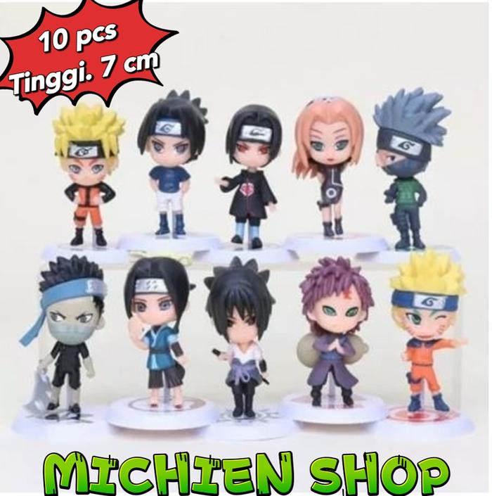 Gambar Figure Naruto set 10 pcs Tatakan Putih - ISI 10 dari MICHIEN-SHOP undefined Tokopedia