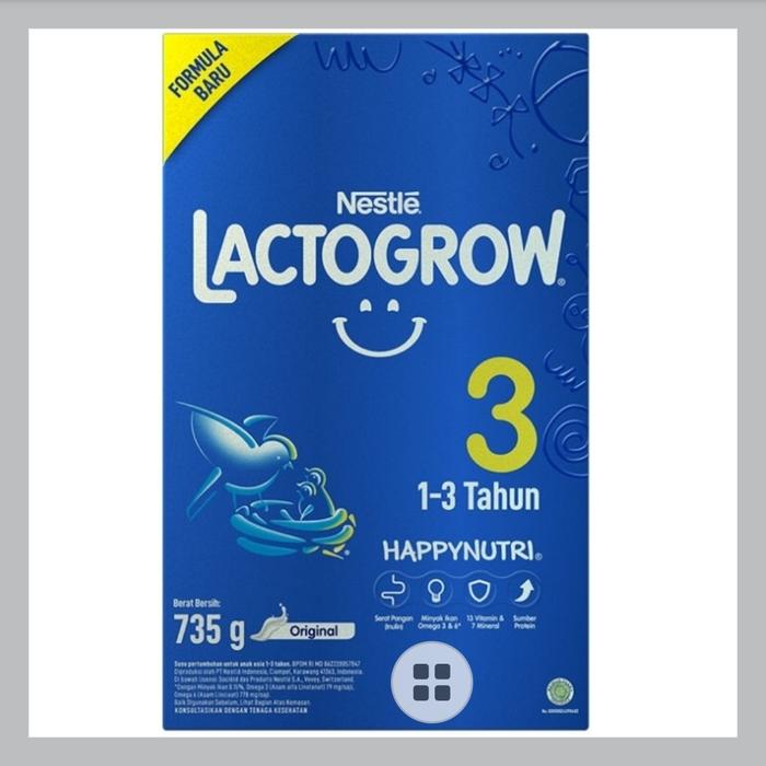 Gambar Lactogrow 3 Happynutri Susu Pertumbuhan Vanila Madu Original 735gr. - NL.3 ORIGINAL 7 dari AYEmart undefined Tokopedia