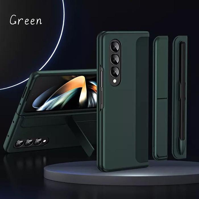 Gambar Case Samsung Z Fold 4 Z Fold 3 5G Standing Cover With Pen Fold3 Fold4 - Green, Z FOLD 5 dari i-case undefined Tokopedia