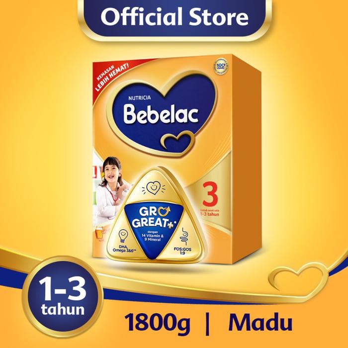 Gambar bebelac 3 madu 1800g dari Citra Susu undefined Tokopedia