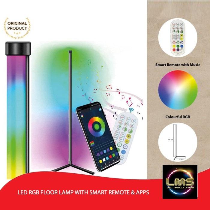 Jual LED Smart Magic Color Standing Floor Lamp Music - Jakarta Utara ...