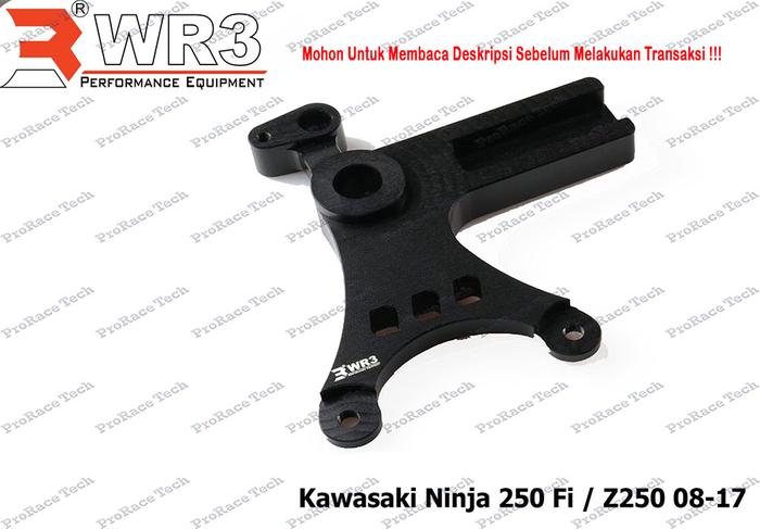 Gambar Breket WR3 Kaliper Belakang 2P1P Ninja 250Fi / Z250 - Hitam dari ProRace Tech undefined Tokopedia