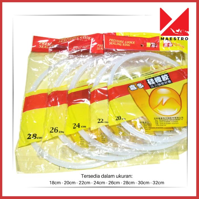 Gambar Seal Karet Panci Presto Pressure Cooker 18 20 22 24 26 28 cm - 20cm dari Maestro IDN undefined Tokopedia
