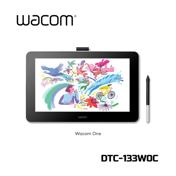 Jual Wacom One DTC133W0C Graphic Drawing Pen Display Tablet DTC