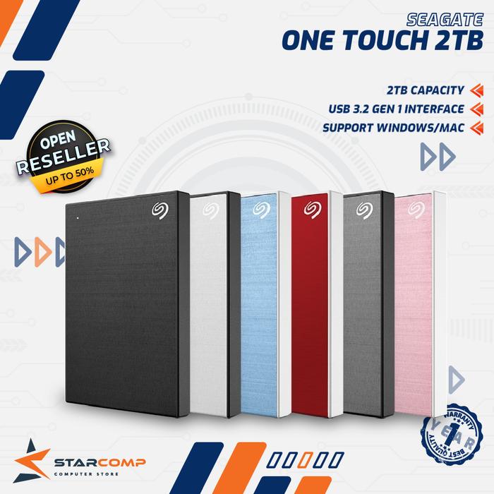 Gambar Seagate One Touch HDD Hardisk Eksternal 2TB USB 3.2 dari Starcomp Origin undefined Tokopedia