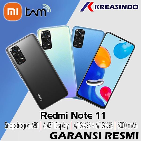 Xiaomi Redmi Note 11 4G Volte 128GB + 4GB Factory Unlocked 6.43 inch Quad Camera 50MP Night Mode (Not Verizon Sprint Boost Cricket AT&T) (graphite