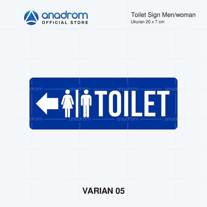 Gambar Toilet Sign Men/Woman | Stiker Toilet Pria/Wanita |20x7cm|Anadrom 3020 - TOILET 05, UV PRINT dari anadrom undefined Tokopedia