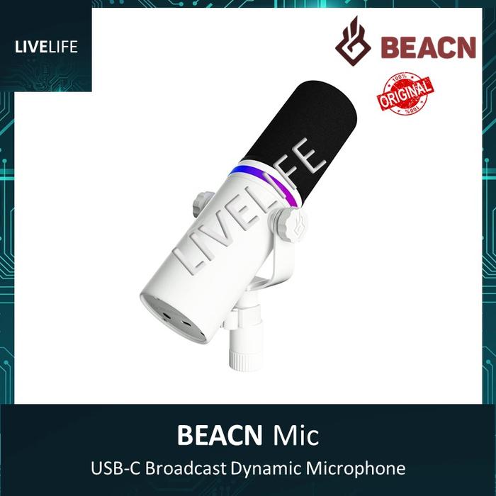 Gambar BEACN Mic - USB-C Broadcast Dynamic Microphone | Full Version | Dynamic Capsule Cardioid Polar Pattern | Built In Gate / Expander / Compression / 8 Band EQ / Bass Enhancement | Onboard Headphone Amplifier & Real Time Noise Suppression | RGB Ring - Light dari LiveLife Indonesia undefined Tokopedia