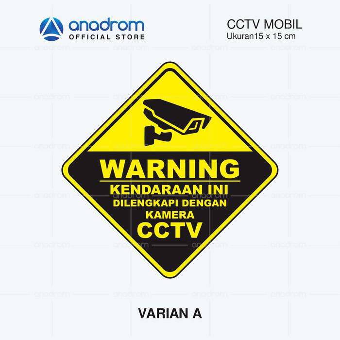 Gambar Sticker CCTV Mobil | Stiker CCTV Kendaraan | Anadrom 3051 - VARIAN A dari anadrom undefined Tokopedia