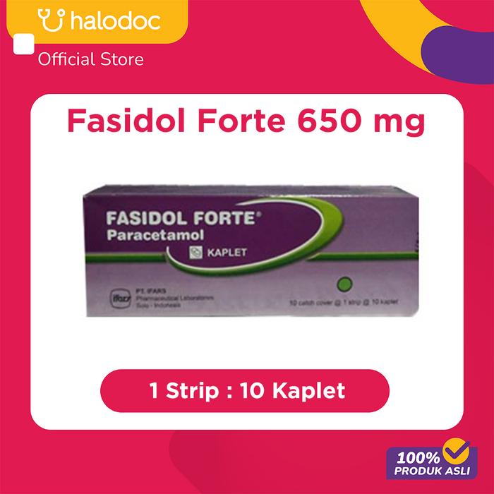 Gambar Fasidol Forte 650 mg 10 Kaplet dari Halodoc Official Store undefined Tokopedia
