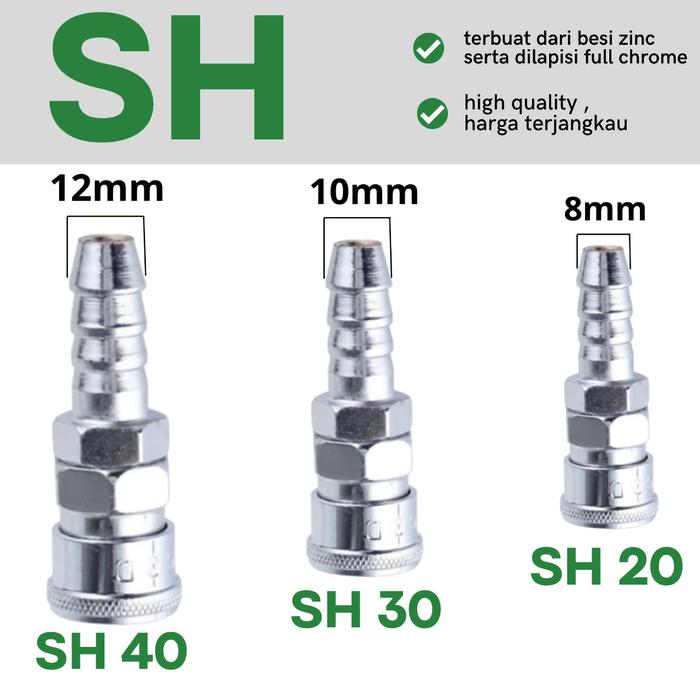 Gambar Coupler Coupling Sambungan Selang Angin PF PM PH(20/30/40) - SH, 20 dari XIN LIFA undefined Tokopedia