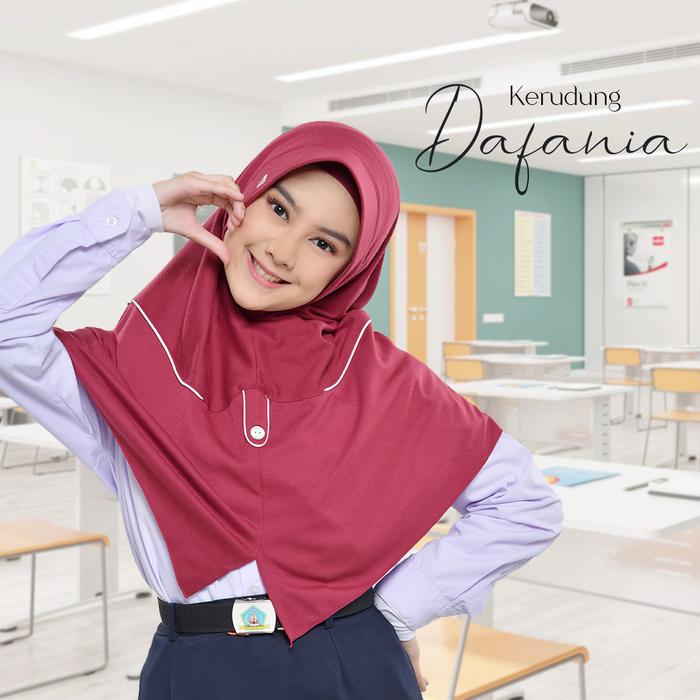 Gambar Bani Batuta - Kerudung Sekolah Instan Dafania - 701 Merah Ati, XL dari MOT.Fashionid undefined Tokopedia