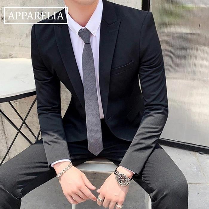Gambar SETELAN JAS PRIA 4IN1 - SLIM FIT MEN BLAZER JESSE BLACK BEST QUALITY - S, 27 dari Apparelia Solutions undefined Tokopedia