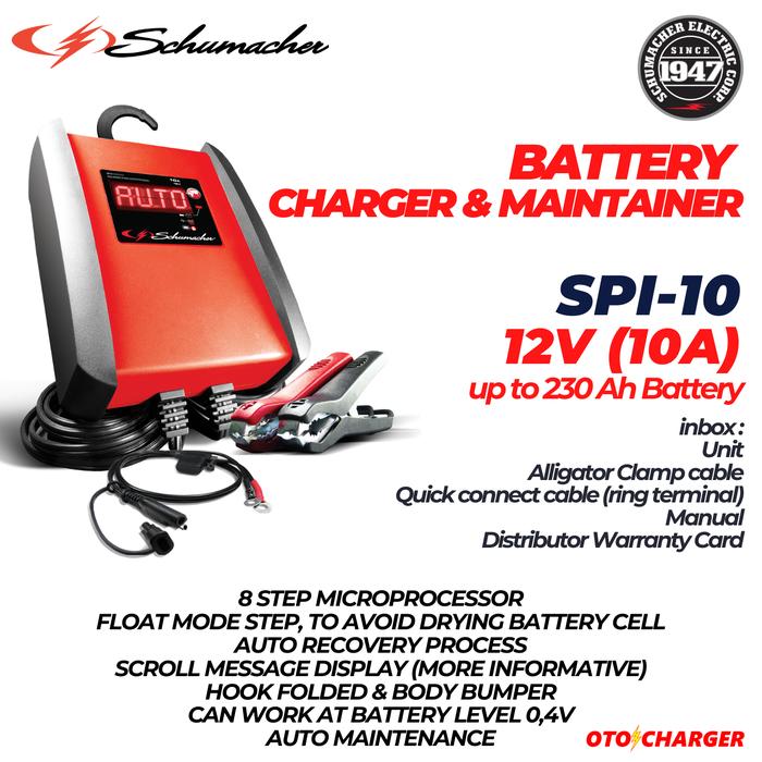 Gambar Charger aki Mobil Motor 12v 24v (Lead acid/Lithium)-Garansi Resmi - 12v(10A) dari Karsten Motor undefined Tokopedia