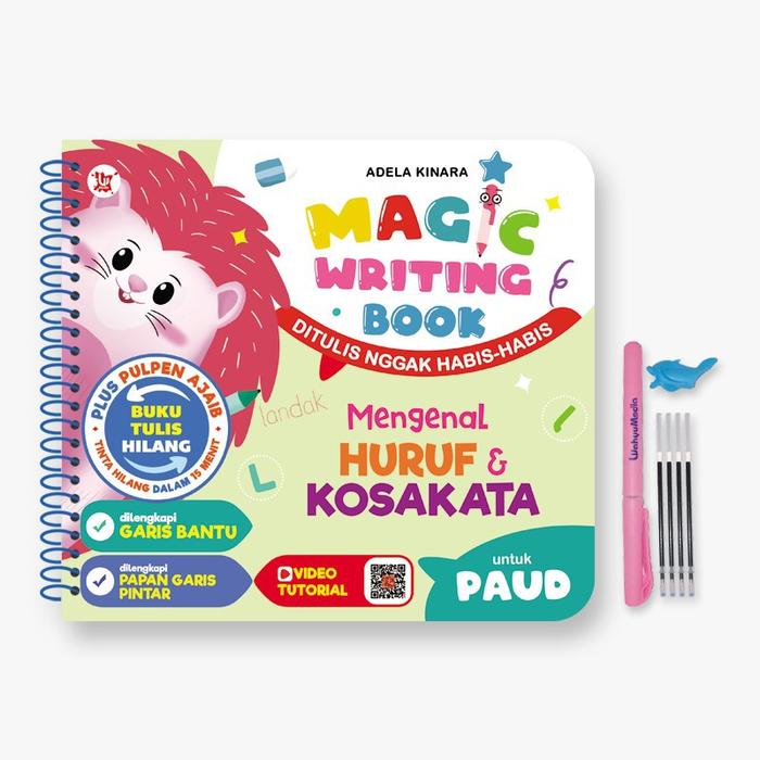 Gambar Magic Writing Book Mengenal Bentuk Angka & Huruf, Calistung, Kosakata - Kosakata dari Cerdas Media Book undefined Tokopedia