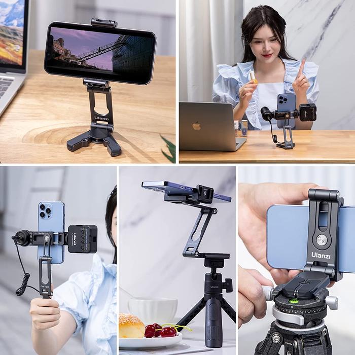 Jual Ulanzi Hp004 Foldable Crab Vlog Tripod Smartphone Holder Mount Di