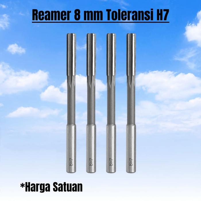 Gambar Machine Reamer Straight 8mm Reamer mesin lurus 8 mm 8H7 - H7 dari measuringsolution77 undefined Tokopedia