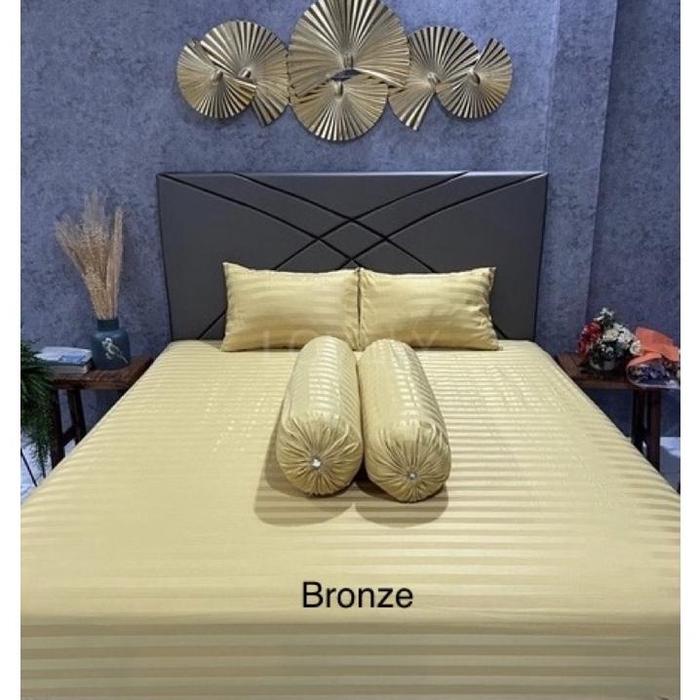 Gambar Sprei Micro Tencel / Mikro Tensel 200X200 180X200 160X200 140X200 - BRONZE, 180x200x20 dari tokoku627 undefined Tokopedia