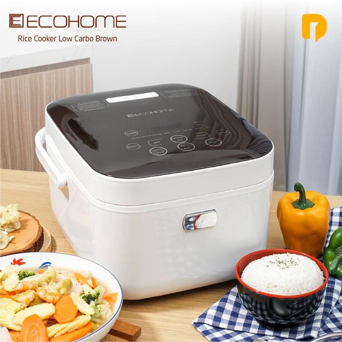 Gambar ECOHOME ELS-888/ECOHOME RICE COOKER LOW CARBO - Warna Putih - Hitam dari TOKO JAWA ELECTRIK undefined Tokopedia