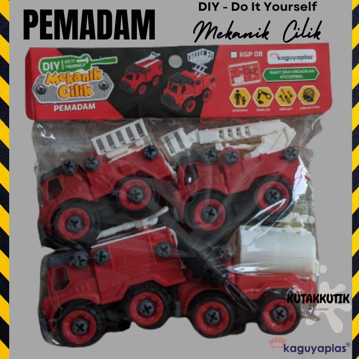 Gambar Mainan Edukasi Anak Mobil Bongkar Pasang Obeng DIY Do It Yourself - Pemadam dari KutakKutik undefined Tokopedia