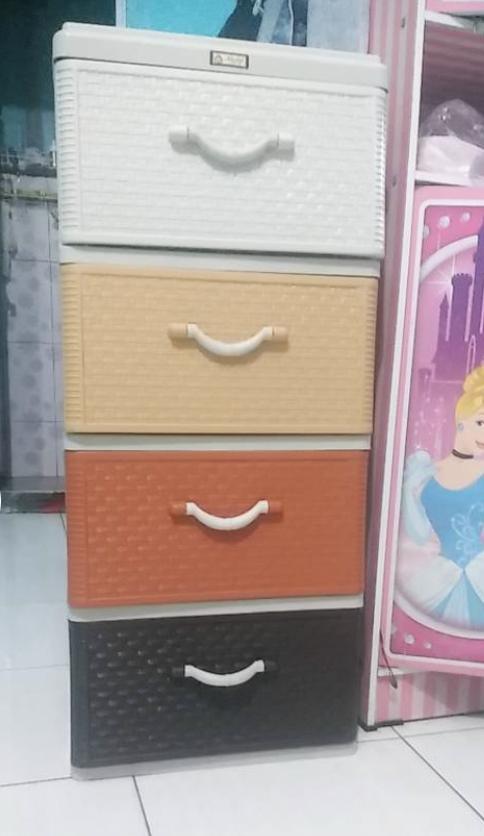 Gambar Laci Plastik Cabinet Susun Akako Super Fancy Rotan/ Lemari Susun 3 4 5 - Susun 3 dari Mebel Plastik Makassar undefined 5 Tokopedia