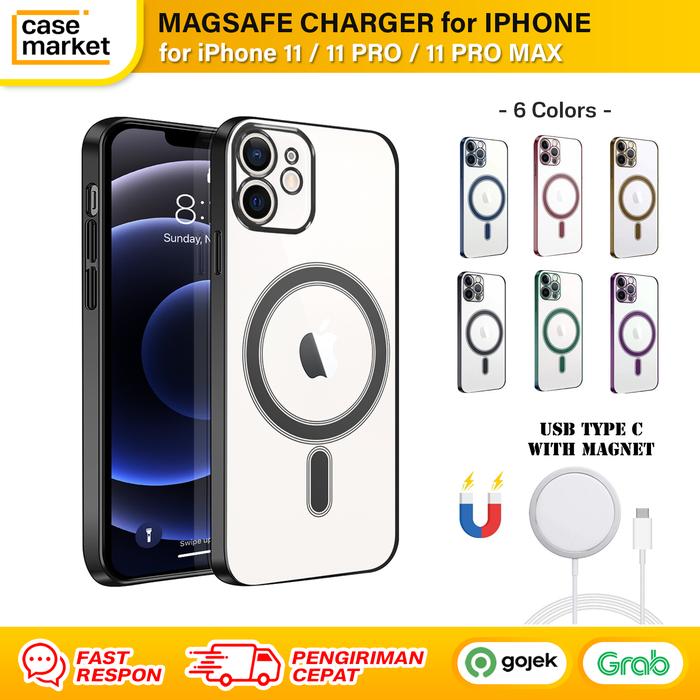 Jual iPhone 11 Pro Max Soft Case Magnetic Safe Charger List