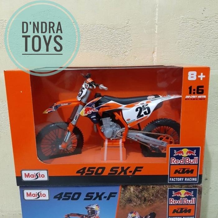 Gambar Diecast Miniatur Motor Trail Cross KTM 450 SXF Ryan Dungey Maisto 1/6 - KTM No 1 dari D'ndra Toys undefined 5 Tokopedia