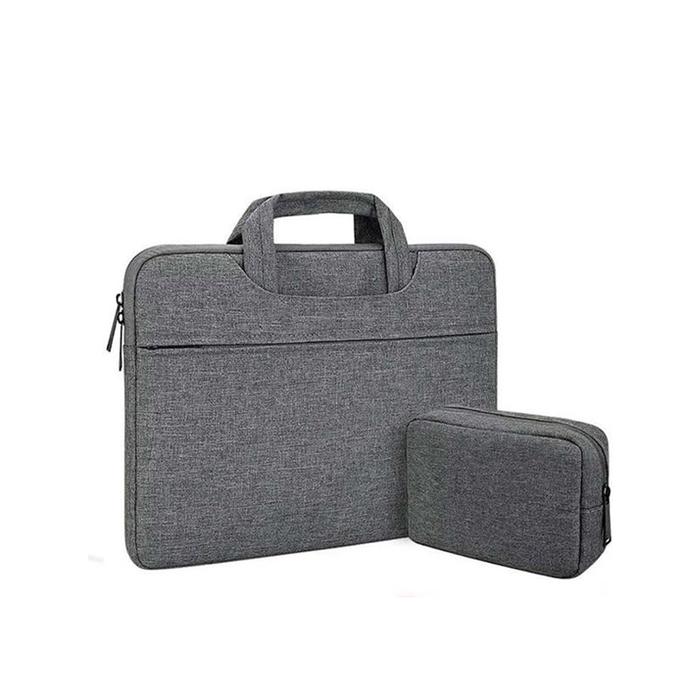 Gambar Tas Laptop Asus Vivobook Zenbook 13 14 15 Jinjing Premium Sleeve Bag - Abu Tua+Minibag, 14/15 inch dari TokoCasingCover undefined Tokopedia