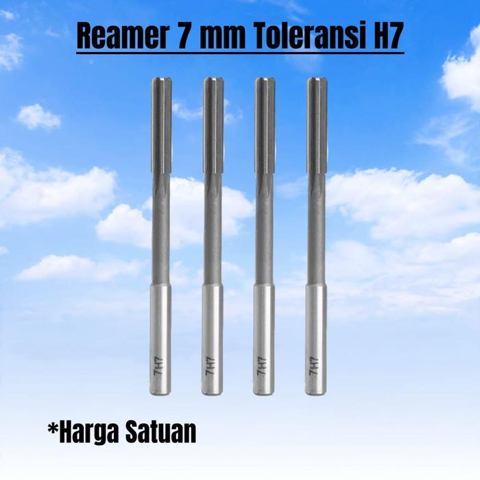 Promo Machine Reamer straight 7mm HSS Reamer mesin lurus 7 mm 7H7 7H8 ...
