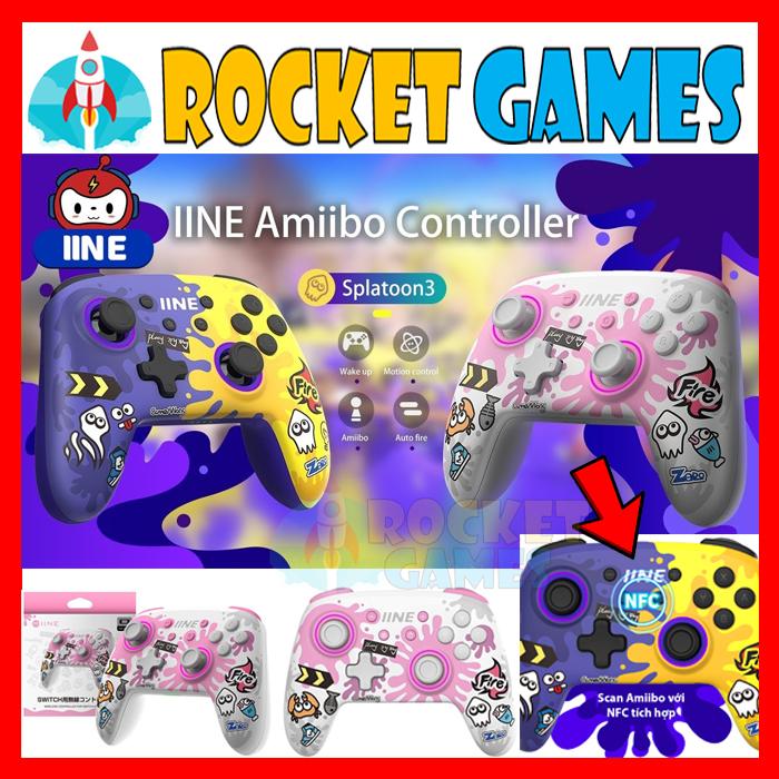 Gambar IINE Amiibo Pro Controller Bluetooth Wireless Gamepad Nintendo Switch - L708 WITH NFC dari Rocket Games undefined Tokopedia