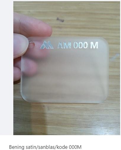 Gambar Sample Contoh Warna Akrilik - Bening Satin dari Sentral Mika Online undefined Tokopedia