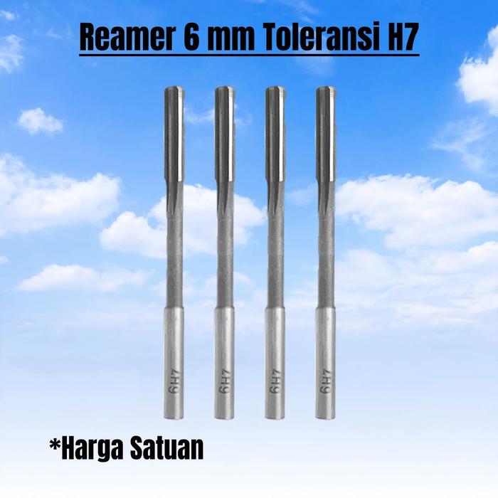 Promo Machine Reamer Straight 6mm HSS Reamer mesin lurus 6 mm 6H7 6H8 ...