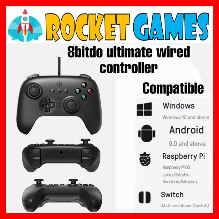 Jual 8Bitdo Ultimate Wired Controller PC Windows Switch Android ...