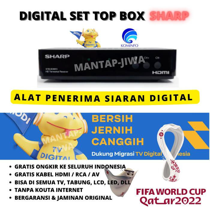 Gambar Set Top Box, Tv Digital STB, Polytron Sharp Luby Akari Matrix Evercoss - Sharp dari sungai pagu undefined Tokopedia