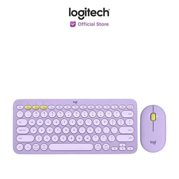 Gambar Logitech K380 Keyboard + M350 Pebble Mouse Wireless Bluetooth - Lavender dari Logitech Official Store undefined Tokopedia