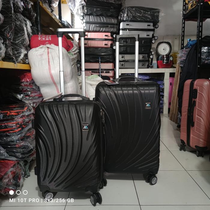 Gambar koper pakaian travel bags 20 inci tas mudik koper murah bandung - Hitam dari rizalbag undefined Tokopedia
