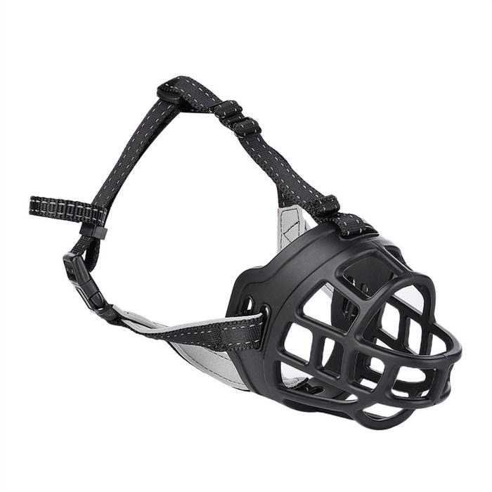 Gambar ORIGINAL Dog Muzzle Mouth Cover Penutup Mulut Anjing Besar Kecil - Hitam, #5 dari Pelayan Anda undefined Tokopedia