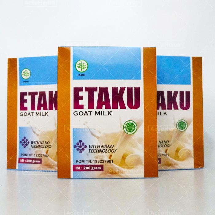 Gambar Etaku Goat Milk 1 Box - Susu Kambing Etawa 100% Asli - 1 Box dari Ridwan Herbal_NEW undefined Tokopedia