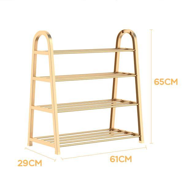 Gambar Rak sepatu / sendal shoe rack rangka besi 4 tingkat Portable - Kuning dari Okta Beauty Cosmetics undefined Tokopedia