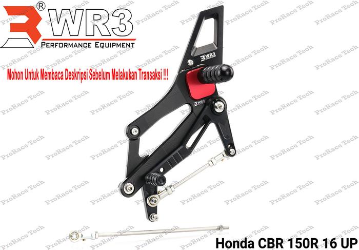 Jual Footstep Racing WR3 V-Series CBR 150 / CB 150 - Hitam-Merah ...