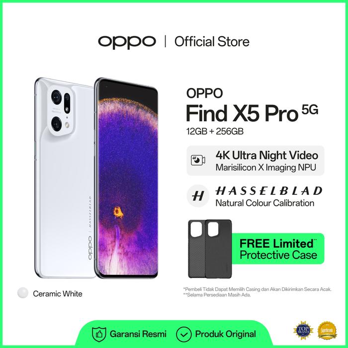 Gambar OPPO FIND X5 PRO 5G Smartphone 12GB/256GB (Garansi Resmi) - Putih dari OPPO Store Indonesia undefined Tokopedia