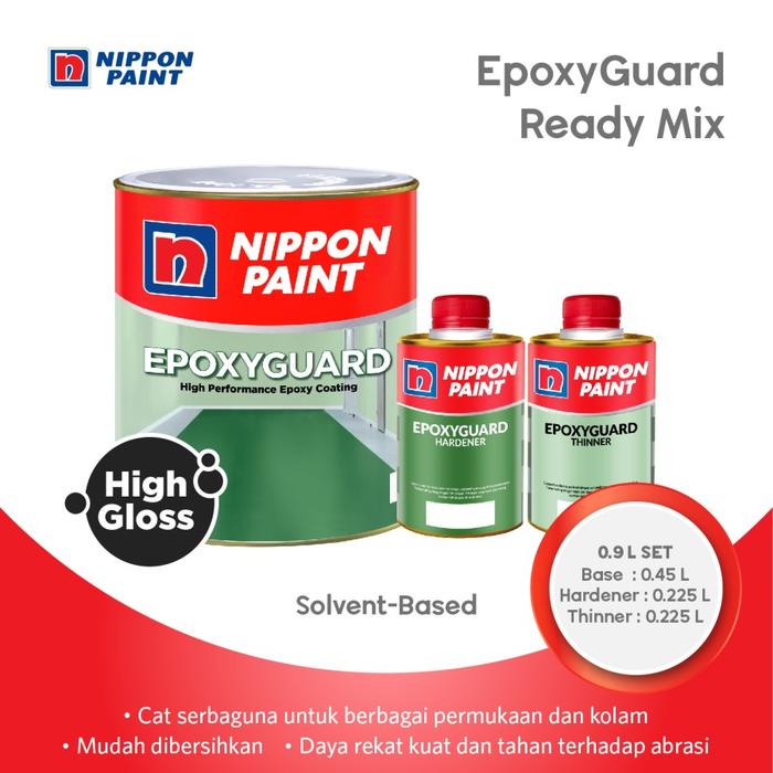 Gambar NIPPON EPOXY GUARD READY MIX 0,9L / CAT LANTAI SERBA GUNA / WARNA - CLEAR dari MATERIAL ON undefined Tokopedia