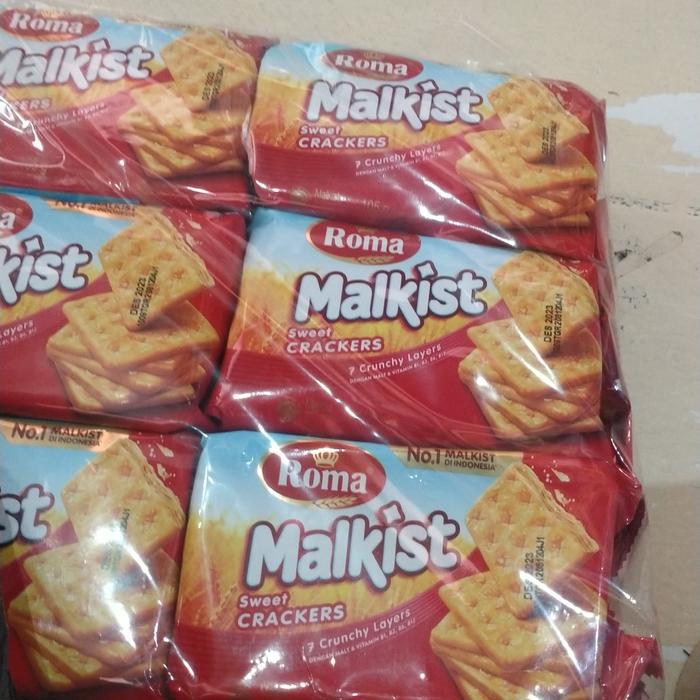Gambar Paket 6 pack Roma Malkist Crackers 105 gr Manis malkis cracker dari Marsiaulia undefined Tokopedia