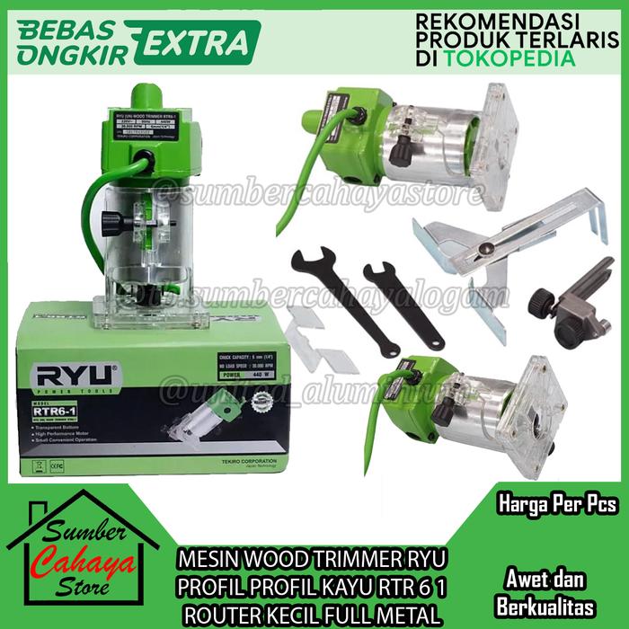 Promo MESIN WOOD TRIMMER RYU PROFIL PROFIL KAYU RTR 6 1 ROUTER KECIL ...
